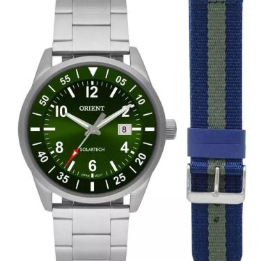 Imagem de Relógio Orient Masculino Solar + Pulseira Mbss1453 E2sx