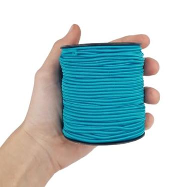 Imagem de Elástico Roliço Colorido - 2,2mm - 50 Metros- Cor Azul Tóquio- 349 Nybc