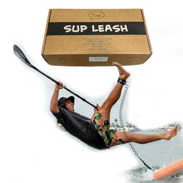 Imagem de Ho Stevie! Coleira de SUP – Coleira enrolada forte e confortável para todos os pranchas de stand up paddle (preto)