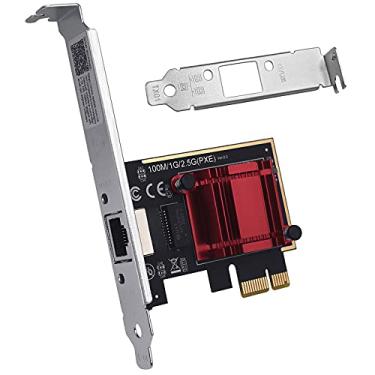 Imagem de Placa de rede PCIe 2.5GBase-T RTL8125B 2500/1000/100Mbps PCI Express Gigabit Ethernet adaptador NIC J45 LAN controlador compatível com PXE para Windows/Linux/Mac