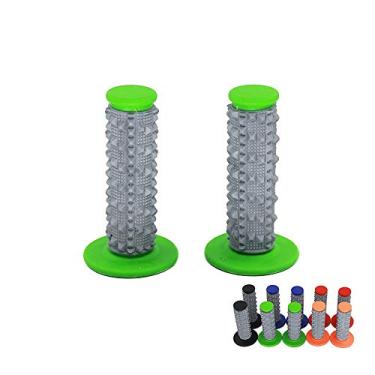 Imagem de Barra de guidão de borracha universal para motocicleta 7/8 22 mm 1 1/8 28 mm para KX65 KX85 KX125 KX250 KX500 KX KLX KXF 65 85 125 250 450 500 Motocross verde