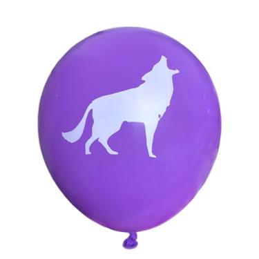Imagem de Malayan Products Wolf Latex Balloons 12 Count, Purple, Balloons, Birthday, Baby Shower, Gender Reveal, Anniversary, Unisex Children