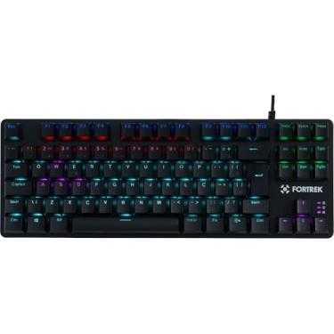 Imagem de Teclado Gamer Mecânico Black Hawk Compact Rainbow Fortrek