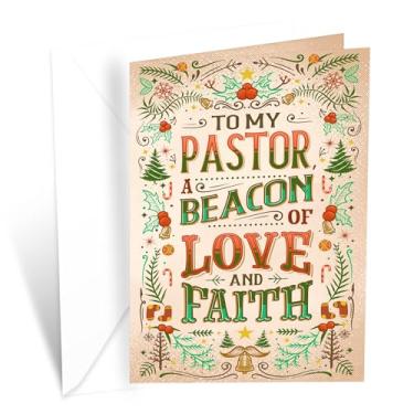 Imagem de Prime Greetings Cartão de Natal pastor religioso, feito nos EUA, ecológico, cartolina grossa com envelope premium 12,7 cm x 19,7 cm, embalado em embalagem protetora