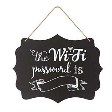 Imagem de NEWNEWSHOW Placa de quadro de mensagens apagável de 21 x 30 cm com cordão para pendurar, placas de loja, lousa de menu, quadro de mensagens, bar e decorações de eventos especiais, pintura frente e verso