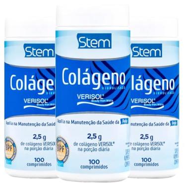 Imagem de Kit 3 Colágeno Hidrolisado Verisol Stem 100 Comprimidos