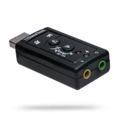 Imagem de Adaptador De Placa De Som 7.1 Usb Conexão P2 Knup Hb-T64