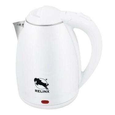 Imagem de Chaleira Elétrica Térmica 220v Inox 1,8l 60hz 1800w Branco - Relinx, 2