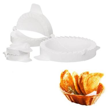Imagem de Forma Pastel Risoli Salgados Modelador Massas 3 Formas Massa - Malta