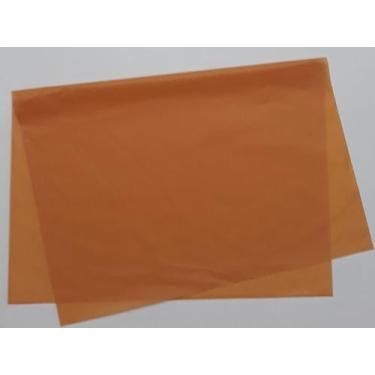 Imagem de Papel de seda 50x70 laranja queimado médio ac84 - pacote com 100 folha