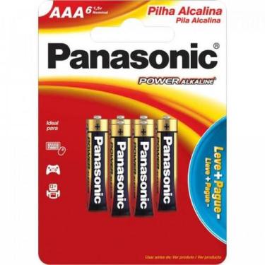 Imagem de Pilha Alcalina AAA com 6 LR03XAB/6B192 - Panasonic
