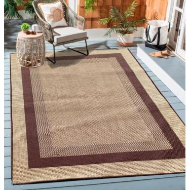 Imagem de Tapete Moldura Sisal Moderno 200x150 Antiderrapante  - Lancer, Bege