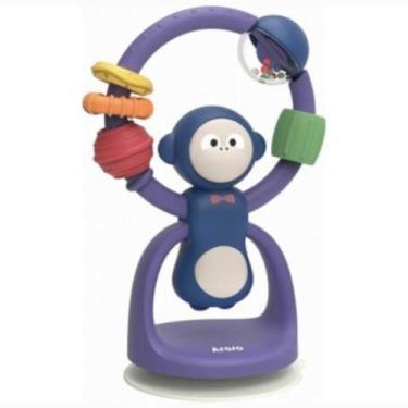 Imagem de Chocalho Brinquedo Macaquinho Ventosa Ideal Coordenação Motora Com Luz