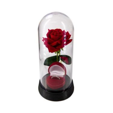 Imagem de Porta Aliança Cúpula Da Bela E A Fera Casamento - Amor Lindo Boutique,