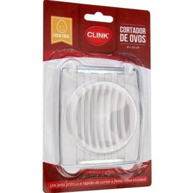 Imagem de Fatiador E Cortador De Ovos Cozidos Lâminas Inox Clink