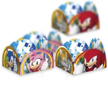 Imagem de 50 Forminhas festa decoração Sonic para doces - Regina festas