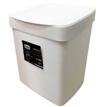Imagem de Lixeira 2,5 Litros Pia Cozinha Banheiro Lavabo Escritório - Lixeira De
