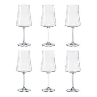 Imagem de Conjunto 6 Taças De Cristal Lisa Bohemia Para Vinhos 560ml   - Crystal