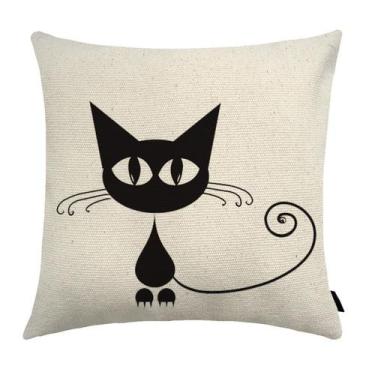 Imagem de Almofada Cat Estampada 40x40cm E8 - FASTLAR