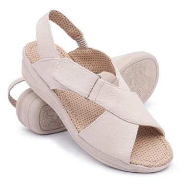 Imagem de Sandália Ortopédica Feminina Confort Para Dores Nos Pés, Inchaço E Dia