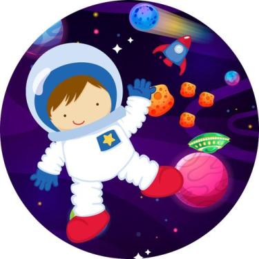 Imagem de Painel Festa Redondo C/ Elástico 1,50m Astronauta - Fadrix