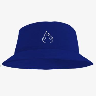 Imagem de Boné Chapéu Bucket Hat Estampado Fogo - MP Moda Masculina, Único, Azul