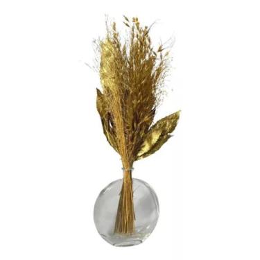 Imagem de Arranjo Floral Dourado Desidratado Decoração Presente - FLORA FULL