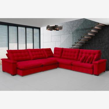 Imagem de Sofá Manchester 3.83x3.83m de Canto, Retrátil e Reclinável - Sofistica