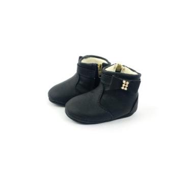 Imagem de Botinha bebe infantil recém nascido menina bota criança macio e confor