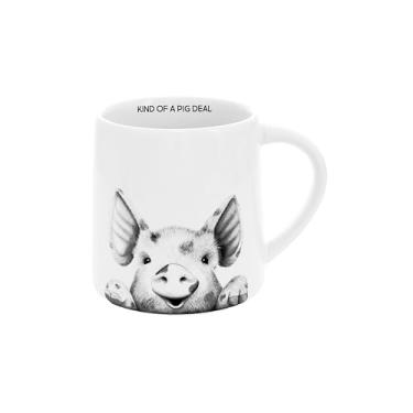Imagem de Pavilion Gift Company - Kind Of A Pig Deal - Piggy - Caneca de café de 500 ml, xícara de chá, fazendeiro de animais de fazenda
