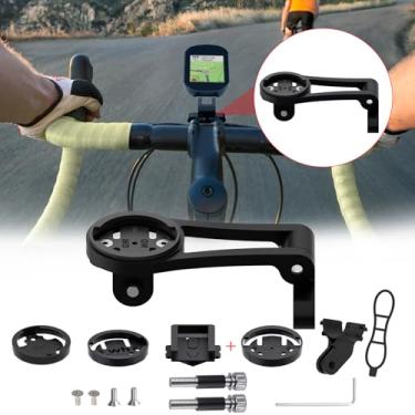 Imagem de BIKOOCO Suporte de bicicleta ajustável frontal - Bicicleta para Garmin Extended Mountain Bike Computador Road Mountain Cycling GPS Combo Acessórios de bicicleta estendida para guidão de 38 mm