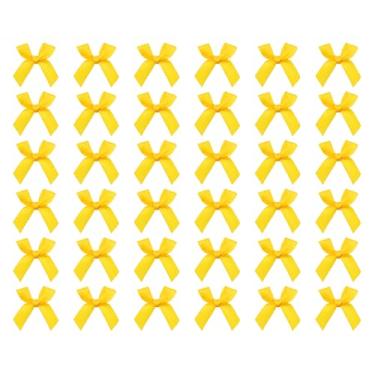 Imagem de Tupalizy Laços de fita, mini laços de tecido de cetim, flores para artesanato faça você mesmo, costura, scrapbook, lembrancinhas, festa de Natal, lembrancinhas, padaria, caixa de presente, embalagem,