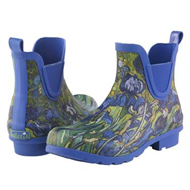 Imagem de Galleria's Chelsea Botas de chuva femininas, Van Gogh Irises, 7