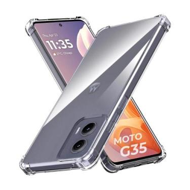 Imagem de Capa Transparente + Película Gel Privativa Para Moto G35 5G - DB, Tran