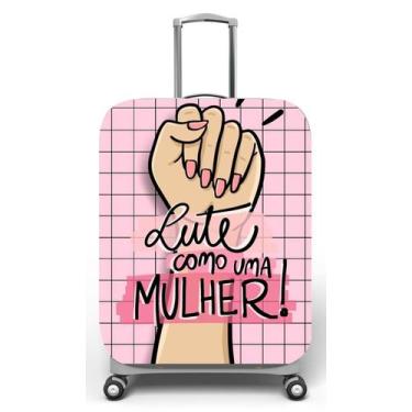 Imagem de Capa para mala de viagem M, medidas max C40x A59 x P27cm Estampa Lute 