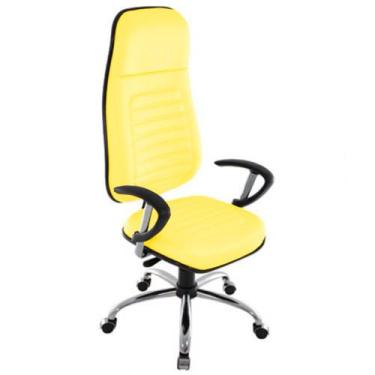 Imagem de Cadeira Presidente com Espaldar Alto Linha Blenda Amarelo - Design Off