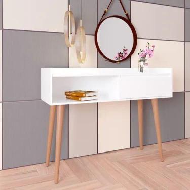 Imagem de Aparador buffet retro delta delux classico glos branco - Village Móvei