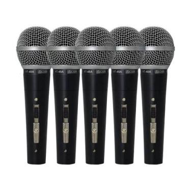 Imagem de Kit de 5 Microfones de Mão Dinâmico HT48A-5 - CSR