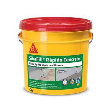 Imagem de Impermeabilizante Manta Líquida 15Kg Concreto Sikafill Rápico Sika
