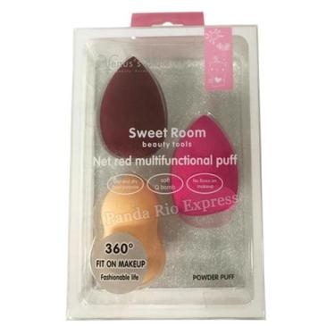 Imagem de Esponjas Para Maquiagem Base E Corretivo - Kit Com 3 Esponjas Multifun