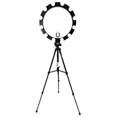 Imagem de Ring Light 12 Lâmpadas + Tripé 1,50 Kit + suporte p/ celular - MEGAPLA