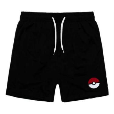 Imagem de Short Masculino Bermuda Lisa Tactel Estampado Com Bolsos Moda Praia Ve