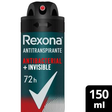 Imagem de Desodorante Antitranspirante Rexona Men Antibacterial + Invisible 150ml