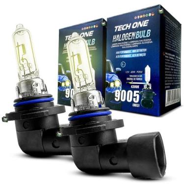 Imagem de Par Lâmpada Halógena 9005 HB3 4300k 12v 60w Tech One