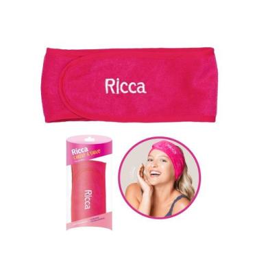 Imagem de Faixa de Cabelo Skincare Cuidado Facial Atoalhada com tiras autocolant