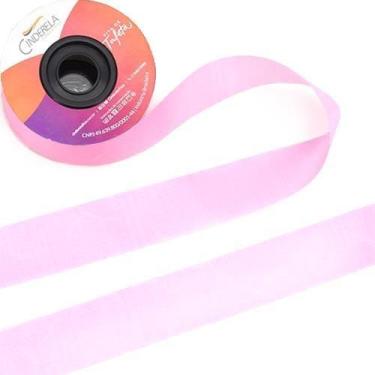 Imagem de Fita de Tafetá 35 mm com 50 Metros - Cinderela, 53 ROSA CHICLETE