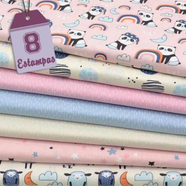 Imagem de Kit de Tecido Sweet Dreams Rosa (30x70) 7 Estampas - Fabricart