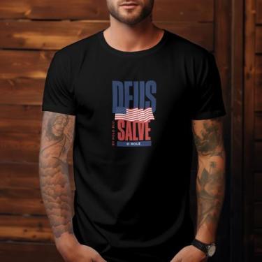 Imagem de Camisa Camiseta Masculina Estampada Polo Blu Malha Algodão do P ao G1,