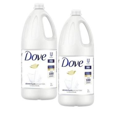Imagem de 2 Sabonete Líquido Nutrição Profunda para Mãos Dove Pro 2l