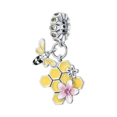 Imagem de Amuletos de Trevo Verde para Pulseira de Prata Esterlina 925 - Acessór
